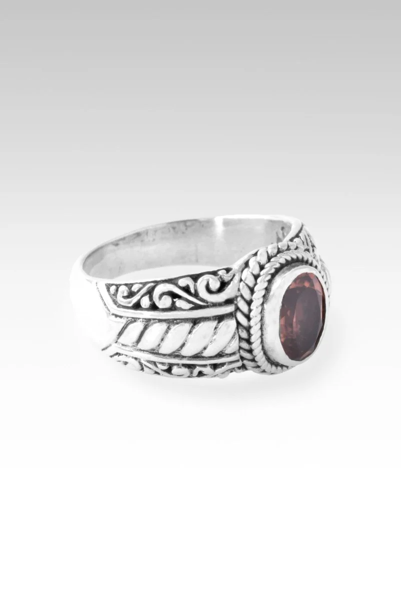 Worthy of Trust Ring II™ in Merlot Red Zircon - Image 4