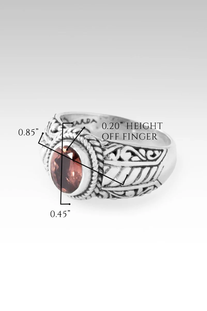 Worthy of Trust Ring II™ in Merlot Red Zircon - Image 6